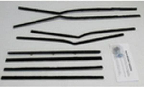 1958 Chevrolet 2 Door Sedan Bel Air Window Weatherstrip Fuzzy Kit