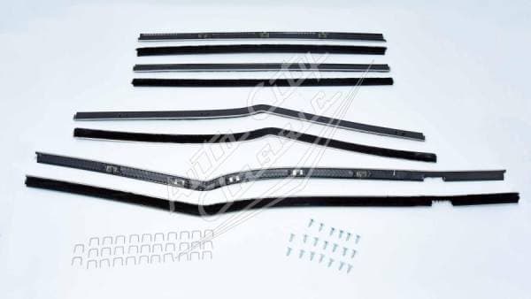 1958 Chevrolet Bel Air 4 Door Sedan Window Weatherstrip Fuzzy Kit