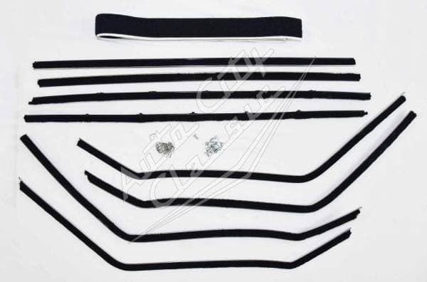 1958 Chevrolet / Pontiac 2 Door Hardtop Window Weatherstrip Fuzzy Kit
