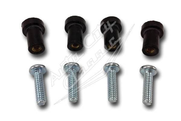 1958 Chevrolet Passenger Cars Windshield Wiper Motor to Body Threaded Rubber Nuts