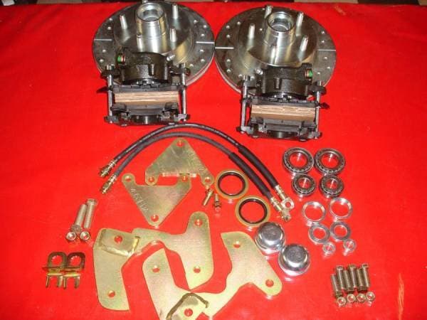 1949-1953 Ford Passenger Car Original Spindle Front Disc Brake Conversion Wheel Kit