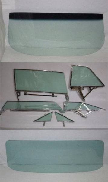 1963-1964 Buick / Chevrolet / Oldsmobile / Pontiac 2 Door Hardtop Complete Glass Package with Assembled Side Set CG-BCOP-63-64-2H-SSA