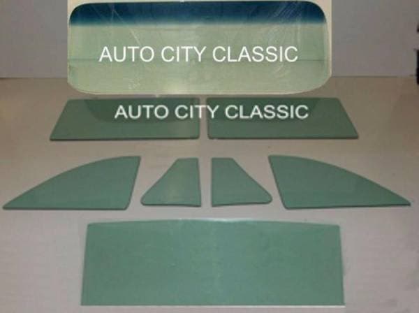1949-1952 Chevrolet / Oldsmobile / Pontiac 2 Door Sedan Jetback Complete 1 Piece Windshield Glass Package CG-COP-49-52-JB-2S-1P