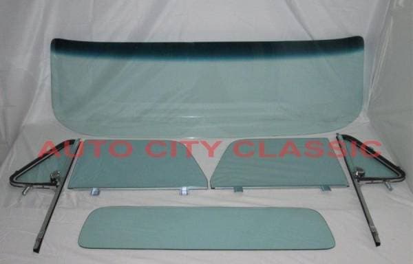1964-1966 Chevrolet / GMC Cab Glass Package Post Assembled Side Glass and Small Back Glass CG-CVY-64-66-PU-A-SSAP
