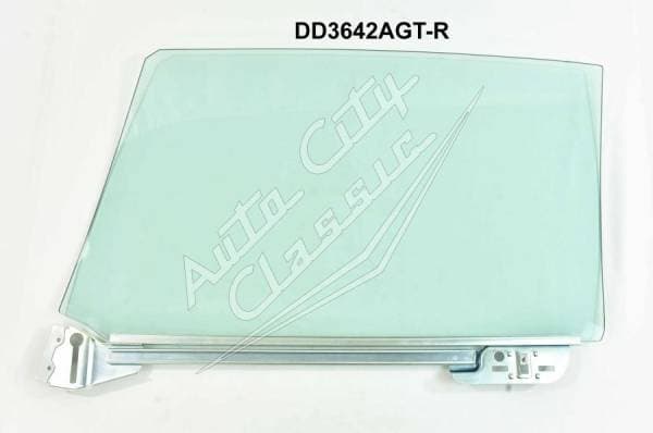 1966-1967 Chevrolet Chevelle Convertible and Hardtop Right Door Glass Assembled in Channel D3642AR