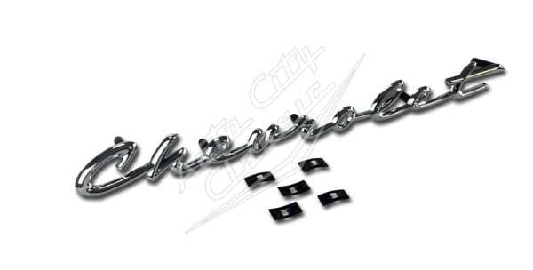 1958 Chevrolet Passenger Cars Trunk Script "Chevrolet"