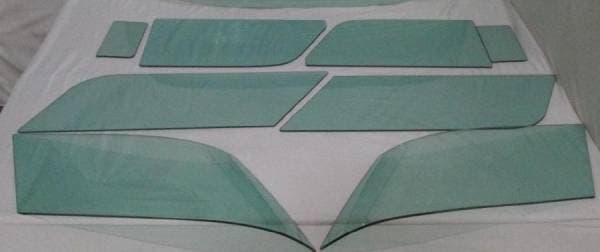 1955-1957 Chevrolet 2 Door Wagon 150 Curved 8 Piece Side Glass Set SS-5557CV2WAG1508P