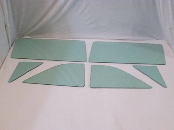 1957-1958 Ford Custom 2 Door Sedan and Business Coupe Side Glass Set SS-F-57-58-CUSTOM