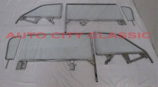 1959-1960 Buick / Cadillac / Oldsmobile Convertible Assembled Side Glass Set SSA-BCO-59-60-CV