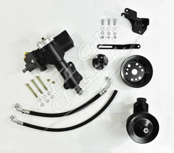 1955-1957 Chevrolet Small Block 500 Series Power Steering Conversion Front Mount 5557PSC500-FM-B