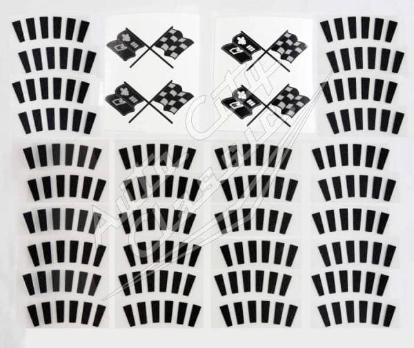 1959 Chevrolet Passenger Cars 4 Wheel Cover Decal Kits 59-1834