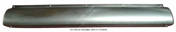 1959 Chevrolet Rear Center Bumper Valance Pan 59-7001CR
