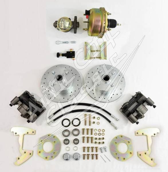 1960-1965 Ford Falcon 6 Cylinder 4 Lug Original Wheel Complete Front Disc Brake Changeover Kit