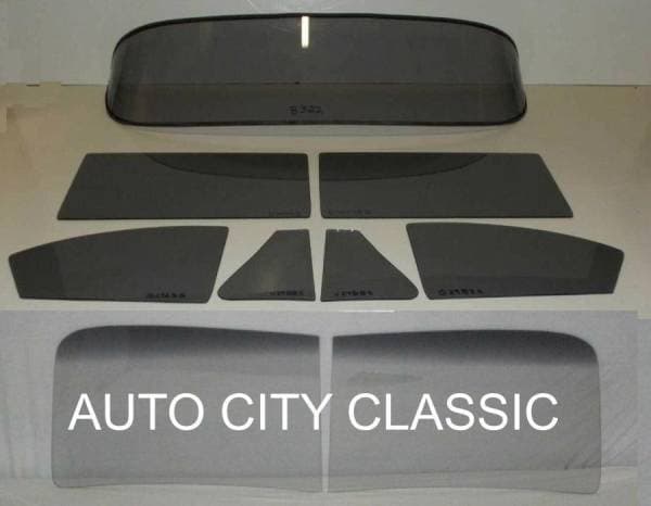 1941-1942, 1946-1948 Buick / Chevrolet / Oldsmobile / Pontiac Coupe and Pickup Complete Glass Package 2 Piece Windshield CG-BCOP-41-48-CP-2P-STQ