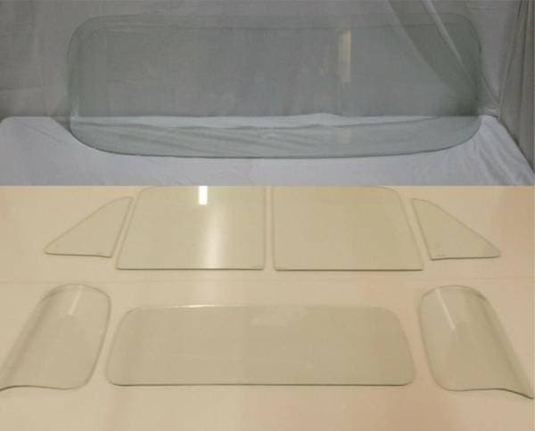 1954 Chevrolet / 53-54 GMC Pickup Complete Glass Package Curved Corners CGCP-54-PU-B