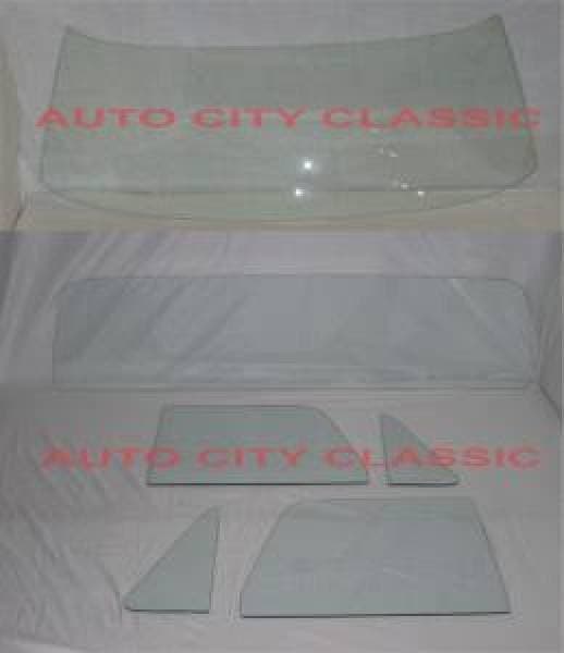 1964-1966 Chevrolet / GMC Cab Complete Glass Set with Deluxe Rear Back Glass CGCP-64-66-PU-B