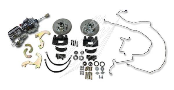 1958-1964 Chevrolet Passenger Cars Complete Chrome 4 Wheel Disc Brake Conversion BRK-CVY-58-64-C