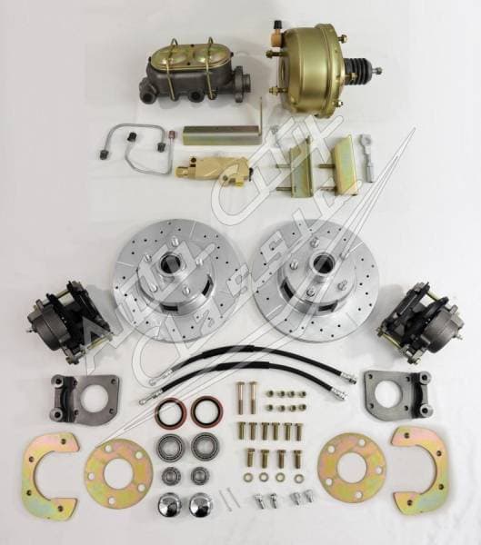 1964-1966 Ford Mustang V8 Complete Front Disc Brake Conversion Kit- Gold