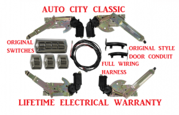 1955-1957 Chevrolet / Pontiac 2 Door Sedan Power Window Kit 5705