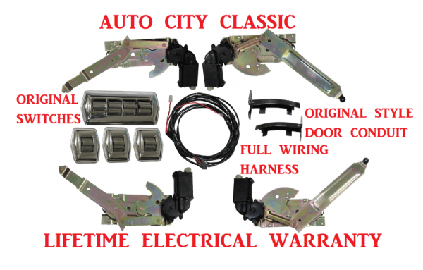 1955-1957 Chevrolet / Pontiac Convertible Power Window Kit 5701