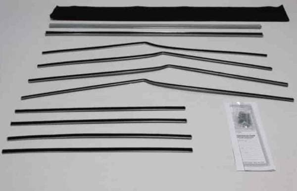 1955-1957 Chevrolet / Pontiac 2 Door Hardtop Weatherstrip Fuzzy Kit FZ55572H-B