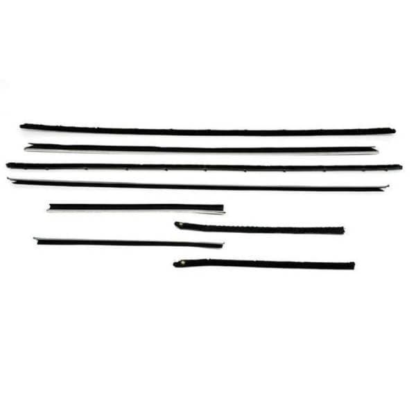 1959-1960 GM 2 Door Hardtop Weatherstrip Fuzzy Kit RLG147A