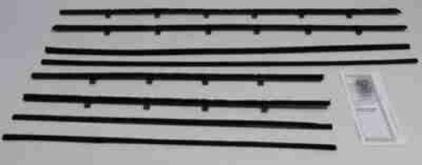 1959-1960 Chevrolet / Pontiac 2 Door Sedan Weatherstrip Fuzzy Kit RLG149A