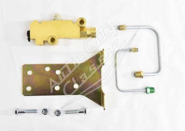 1964-1969 Ford Mustang Brass Disc Drum Proportioning Valve with Bracket PV-MU-64-69-DRUM-B