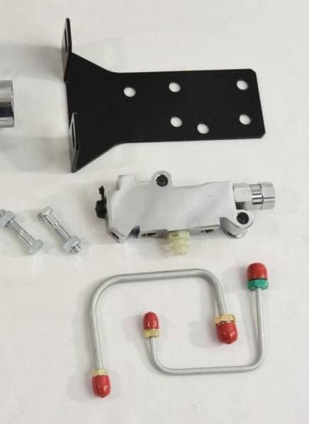 1964-1969 Ford Mustang Chrome Disc Drum Proportioning Valve with Bracket and Pigtails PV-MU-64-69-DRUM-C