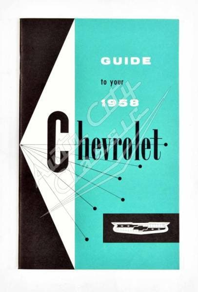 1958 Chevrolet Owners Manual- "Guide to your 1958 Chevrolet"