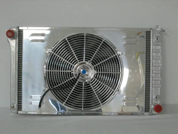 26" x 19" Universal Cross Flow Radiator Shroud and Fan SH7887