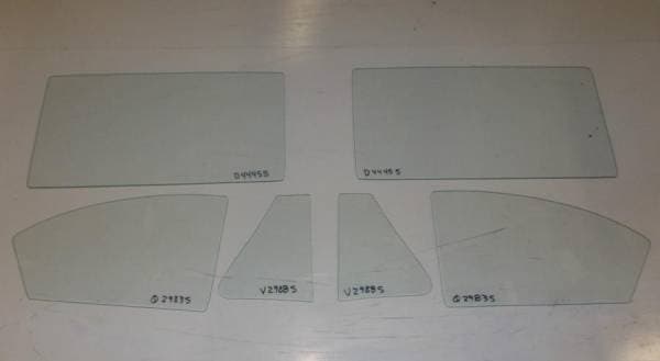 1953-1954 Chevrolet / Pontiac 2 Door Coupe Side Glass Set SS-CP-53-54-2C