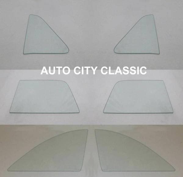 1951 Ford Coupe Victoria Hardtop Convertible Side Glass Set SS-VIC-51-CP