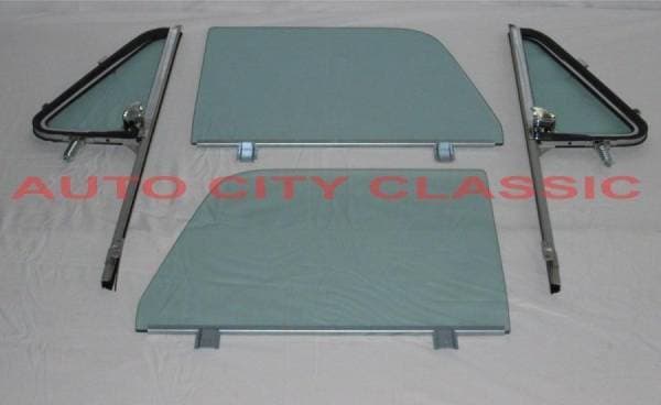 1964-1966 Chevrolet / GMC Cab, Panel and Suburban Post Assembled Side Glass Set SSAP-CVY-64-66-PU