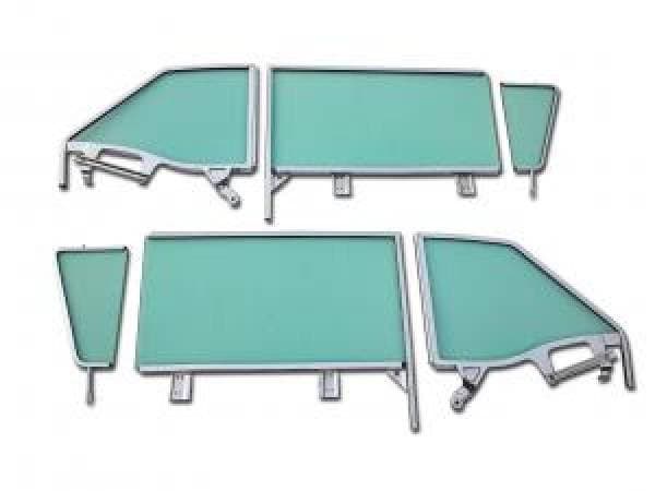 1958 Chevrolet / Pontiac Convertible Assembled Side Glass Set SSA-CP-58-CV-EX