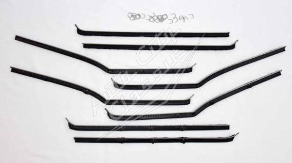 1958 Chevrolet / Pontiac 4 Door Wagon Window Weatherstrip Fuzzy Kit