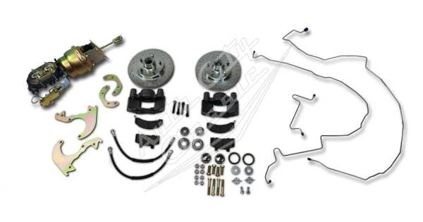 1958 Chevrolet Passenger Cars Original Wheel Power Front Disc Brake Conversion Kit 58RRHOWP