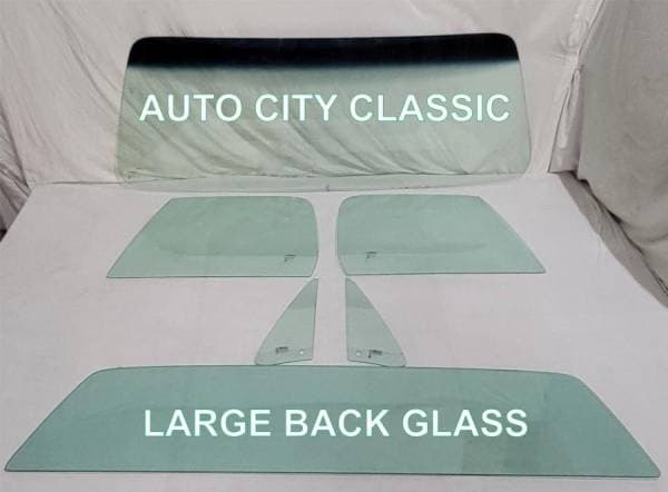1973-1975 Chevrolet / GMC Pickup Complete Glass Package Large Back Glass CG-CVY-73-75-PU-LG