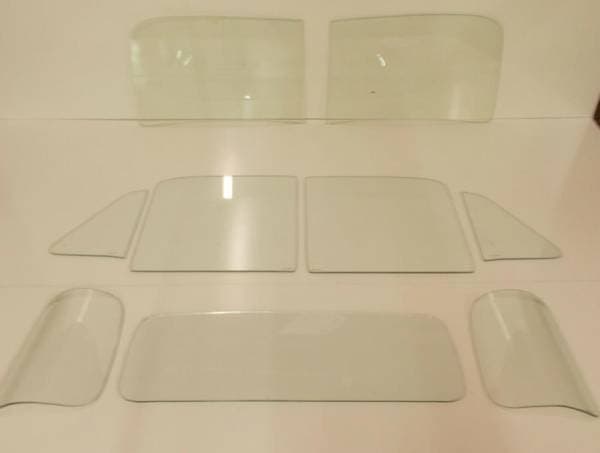 1951-1953 Chevrolet / GMC Pickup Complete Glass Package 2 Piece Windshield Curved Corners CGCP-51-53-PU-B
