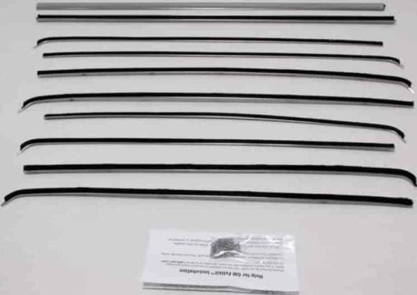 1955-1957 Chevrolet / Pontiac 2 Door Wagon Weatherstrip Fuzzy Kit FZ55572WAG-B