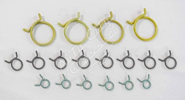 1958 Chevrolet Passenger Cars Hose Clamp Set for Radiator and Heater