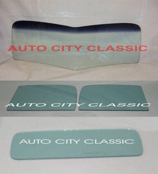 1938-1939 Ford Pickup Complete Glass Package 1 Piece VBend Windshield 389PUPKG1
