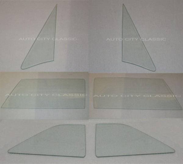 1965-1966 Ford and Mercury Convertible Side Glass Set 6566CONVSS