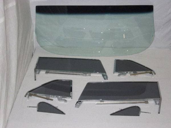 1961-1962 Buick / Chevrolet / Oldsmobile / Pontiac Convertible Complete Glass Package with Assembled Side Glass CG-BCOP-61-62-CV-SSA