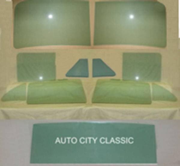 1949-1952 Chevrolet / Oldsmobile / Pontiac 4 Door Sedan Rear Flipper Vent Complete Glass Package CG-COP-49-52-4S-2P-FV