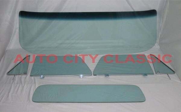 1964-1966 Chevrolet / GMC Cab Complete Glass package Assembled Side Glass and Small Back Glass CG-CVY-64-66-PU-A-SSA