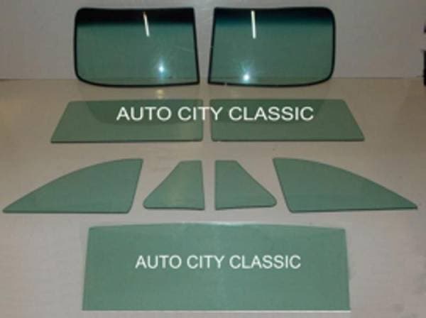1949-1951 Ford Business Coupe Complete Glass Package with Stationary Quarter CG-F-49-51-CP-BUS