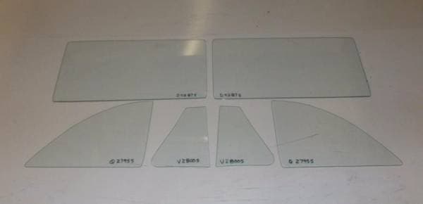 1953-1954 Chevrolet / Pontiac Convertible Side Glass Set SS-CP-53-54-CV