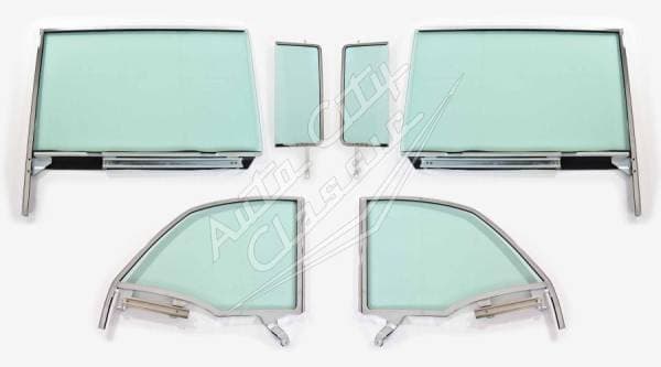 1955-1957 Chevrolet / Pontiac Convertible 6 Piece Assembled Side Glass Set SSA-5557CVCNV