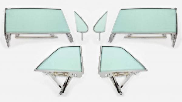 1962 Buick / Chevrolet / Oldsmobile / Pontiac 2 Door Hardtop Assembled Side Glass Set SSA-BCOP-62-2H